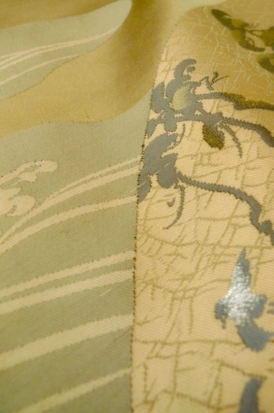 Photo19: Mint P0526K Vintage Japanese kimono Black Men's Haori for men / Silk. Tree (Grade A) (19)