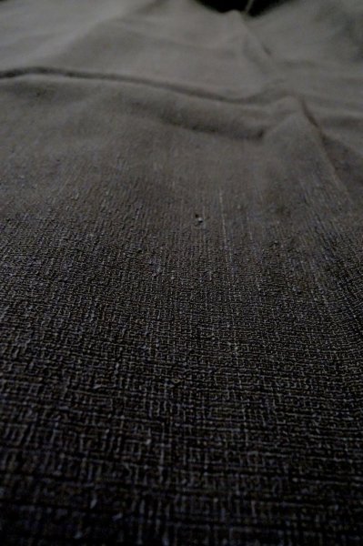 Photo7: P0526M Vintage Japanese kimono Black Men's Haori for men / Silk. Mountain (Grade A) (7)
