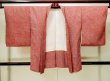 Photo2: P0526P Vintage Japanese kimono Red HAORI short jacket for women / Silk. Dapple pattern (Grade B) (2)
