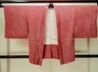 Photo2: Mint P0526R Vintage Japanese kimono Red HAORI short jacket for women / Silk. Dapple pattern (Grade A) (2)