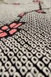 Photo9: Mint P0526S Used Japanese kimono Black HAORI short jacket for women / Silk. Dapple pattern (Grade A) (9)