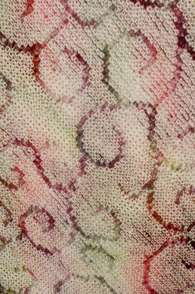 Photo4: Mint P0526U Used Japanese kimono Light Pink HAORI short jacket for women / Silk. Swirl (Grade A) (4)