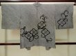 Photo3: Mint P0526V Used Japanese kimono Dark Indigo Blue HAORI short jacket for women / Silk. Flower (Grade A) (3)
