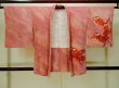Photo2: Mint P0526W Used Japanese kimono Brownish Orange HAORI short jacket for women / Silk. Bamboo    (Grade B) (2)