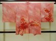 Photo3: Mint P0526W Used Japanese kimono Brownish Orange HAORI short jacket for women / Silk. Bamboo    (Grade B) (3)