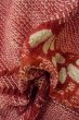Photo10: Mint P0526W Used Japanese kimono Brownish Orange HAORI short jacket for women / Silk. Bamboo    (Grade B) (10)