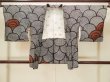 Photo2: Mint P0526Y Vintage Japanese kimono Black HAORI short jacket for women / Silk. Wave (Grade A) (2)