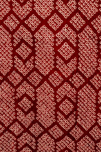 Photo1: Mint P0526Z Vintage Japanese kimono Reddish Dark Red HAORI short jacket for women / Silk. Dapple pattern (Grade A) (1)