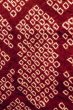 Photo5: Mint P0526Z Vintage Japanese kimono Reddish Dark Red HAORI short jacket for women / Silk. Dapple pattern (Grade A) (5)