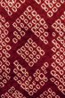 Photo6: Mint P0526Z Vintage Japanese kimono Reddish Dark Red HAORI short jacket for women / Silk. Dapple pattern (Grade A) (6)
