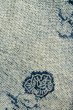 Photo4: Mint P0527A Used Japanese kimono Blue HAORI short jacket for women / Silk. Flower (Grade A) (4)