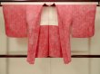 Photo2: Mint P0527B Vintage Japanese kimono Dark Pink HAORI short jacket for women / Synthetic. Dot (Grade A) (2)