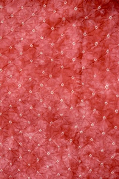 Photo1: Mint P0527B Vintage Japanese kimono Dark Pink HAORI short jacket for women / Synthetic. Dot (Grade A) (1)