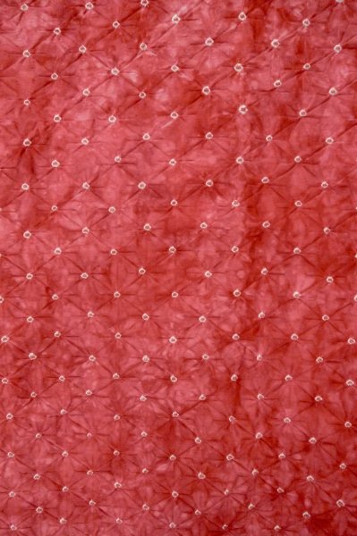 Photo4: Mint P0527B Vintage Japanese kimono Dark Pink HAORI short jacket for women / Synthetic. Dot (Grade A) (4)