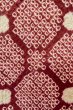 Photo5: P0527D Vintage Japanese kimono Purplish Dark Red HAORI short jacket for women / Silk. Octagons and squares (Grade C) (5)