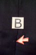 Photo14: P0602A Vintage Japanese kimono Black HAORI short jacket for women / Silk. Stripes (Grade B) (14)