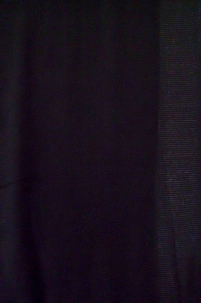 Photo4: P0602B Vintage Japanese kimono Black HAORI short jacket for women / Silk. Stripes (Grade B) (4)