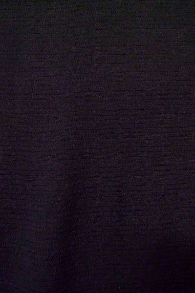 Photo6: P0602B Vintage Japanese kimono Black HAORI short jacket for women / Silk. Stripes (Grade B) (6)