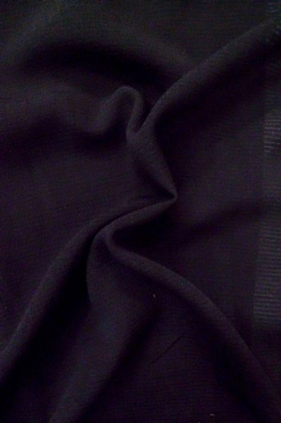 Photo12: P0602B Vintage Japanese kimono Black HAORI short jacket for women / Silk. Stripes (Grade B) (12)