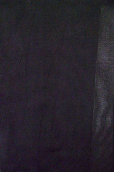 Photo3: P0602D Vintage Japanese kimono Black HAORI short jacket for women / Silk. Stripes (Grade C) (3)