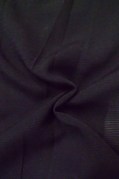 Photo10: P0602D Vintage Japanese kimono Black HAORI short jacket for women / Silk. Stripes (Grade C) (10)