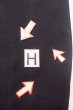 Photo20: P0602D Vintage Japanese kimono Black HAORI short jacket for women / Silk. Stripes (Grade C) (20)