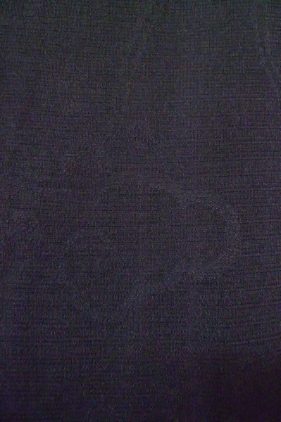 Photo7: P0602E Vintage Japanese kimono Black HAORI short jacket for women / Silk. Stripes (Grade D) (7)