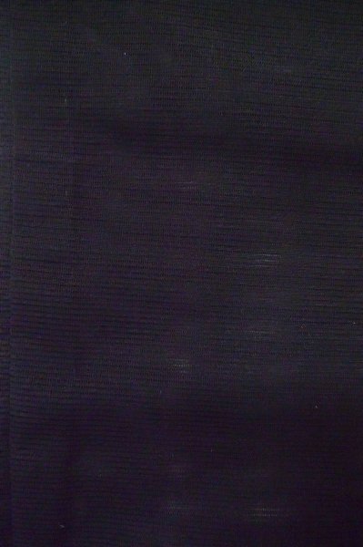 Photo6: P0602F Vintage Japanese kimono Black HAORI short jacket for women / Silk. Stripes (Grade B) (6)