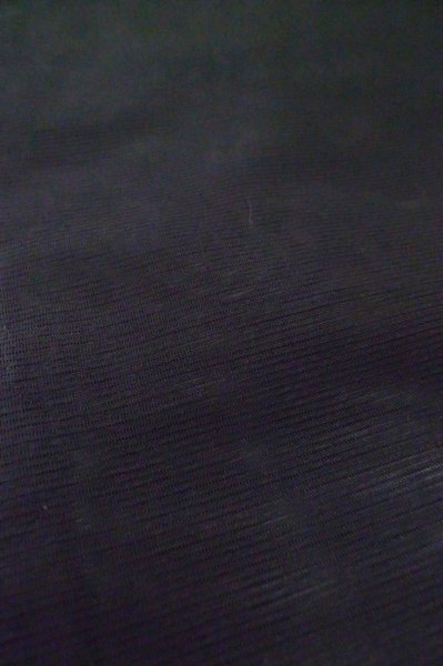 Photo10: P0602F Vintage Japanese kimono Black HAORI short jacket for women / Silk. Stripes (Grade B) (10)