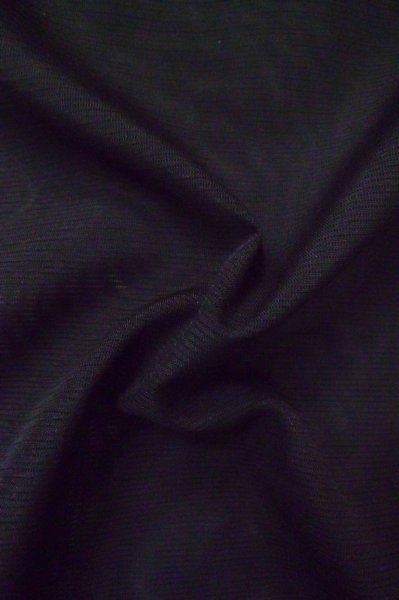 Photo11: P0602F Vintage Japanese kimono Black HAORI short jacket for women / Silk. Stripes (Grade B) (11)