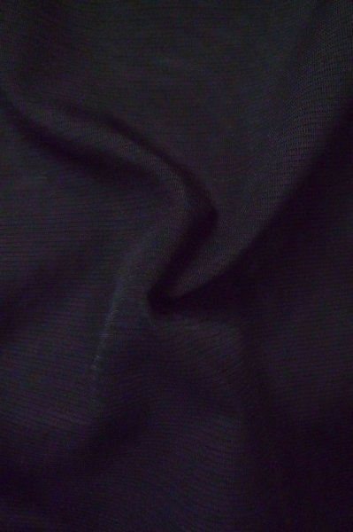 Photo12: P0602F Vintage Japanese kimono Black HAORI short jacket for women / Silk. Stripes (Grade B) (12)