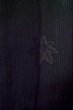 Photo5: P0602G Vintage Japanese kimono Black HAORI short jacket for women / Stripes (Grade B) (5)