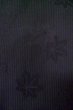 Photo7: P0602G Vintage Japanese kimono Black HAORI short jacket for women / Stripes (Grade B) (7)