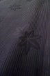Photo8: P0602G Vintage Japanese kimono Black HAORI short jacket for women / Stripes (Grade B) (8)