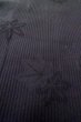 Photo9: P0602G Vintage Japanese kimono Black HAORI short jacket for women / Stripes (Grade B) (9)