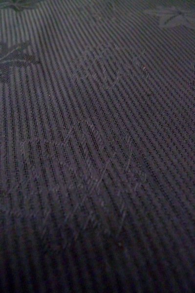 Photo10: P0602G Vintage Japanese kimono Black HAORI short jacket for women / Stripes (Grade B) (10)