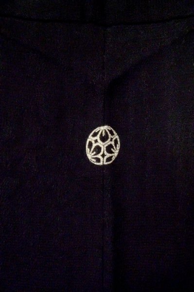Photo3: Mint P0602H Vintage Japanese kimono Black HAORI short jacket for women / Silk. (Grade A) (3)