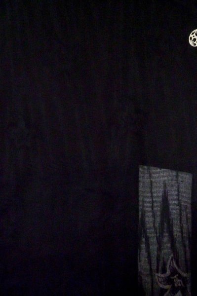 Photo4: Mint P0602H Vintage Japanese kimono Black HAORI short jacket for women / Silk. (Grade A) (4)