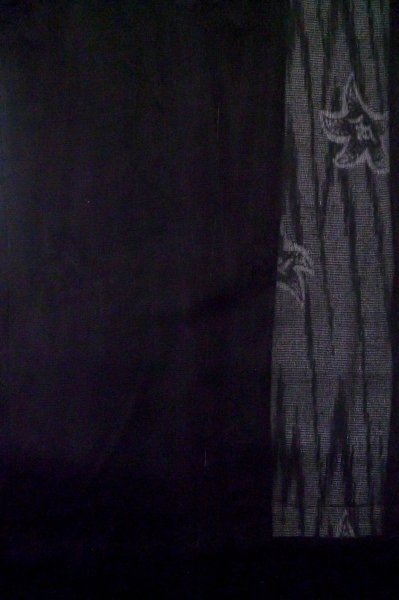 Photo5: Mint P0602H Vintage Japanese kimono Black HAORI short jacket for women / Silk. (Grade A) (5)