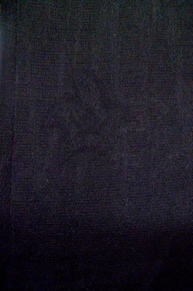 Photo7: Mint P0602H Vintage Japanese kimono Black HAORI short jacket for women / Silk. (Grade A) (7)