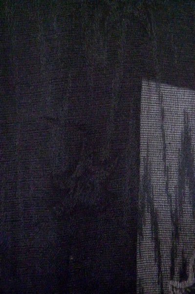 Photo8: Mint P0602H Vintage Japanese kimono Black HAORI short jacket for women / Silk. (Grade A) (8)