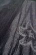 Photo9: Mint P0602H Vintage Japanese kimono Black HAORI short jacket for women / Silk. (Grade A) (9)
