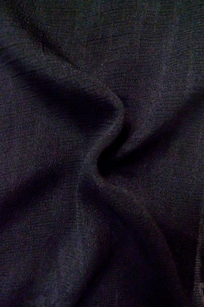 Photo12: Mint P0602H Vintage Japanese kimono Black HAORI short jacket for women / Silk. (Grade A) (12)