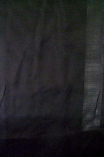 Photo5: Mint P0602I Vintage Japanese kimono Black HAORI short jacket for women / Silk. Stripes (Grade A) (5)