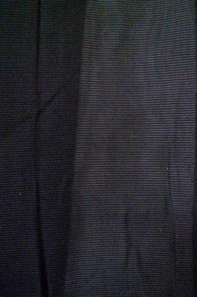 Photo5: Mint P0602J Vintage Japanese kimono Black HAORI short jacket for women / Silk. Stripes (Grade A) (5)