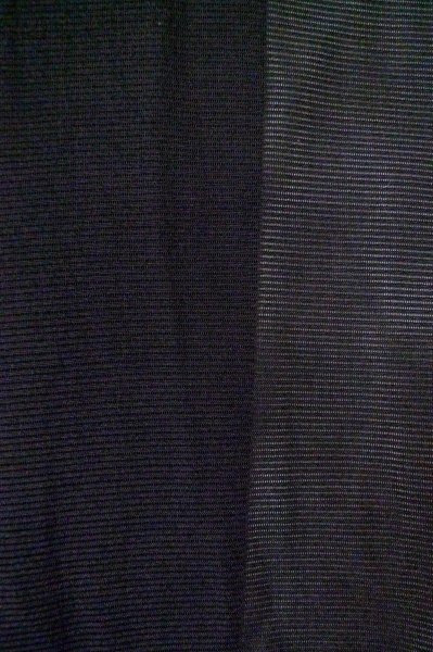 Photo7: Mint P0602J Vintage Japanese kimono Black HAORI short jacket for women / Silk. Stripes (Grade A) (7)