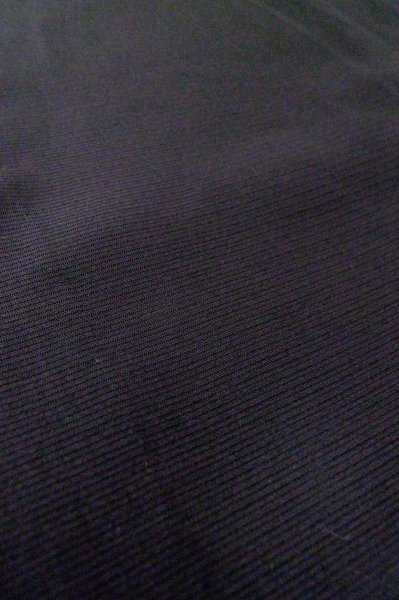 Photo10: Mint P0602J Vintage Japanese kimono Black HAORI short jacket for women / Silk. Stripes (Grade A) (10)