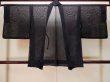 Photo2: Mint P0602K Vintage Japanese kimono Black HAORI short jacket for women / Silk. Stream (Grade A) (2)