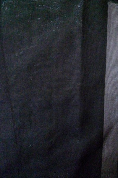 Photo3: Mint P0602K Vintage Japanese kimono Black HAORI short jacket for women / Silk. Stream (Grade A) (3)