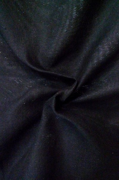 Photo11: Mint P0602K Vintage Japanese kimono Black HAORI short jacket for women / Silk. Stream (Grade A) (11)
